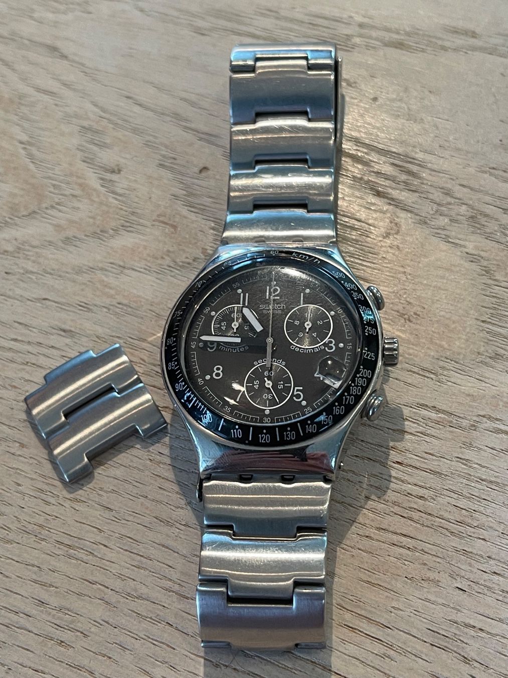 Swatch Uhren: Swatch Irony Chronograph Uhr gebraucht – Gebraucht aus Staufen von Gloetschge