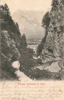 Ausgang taminaweg bei Ragaz