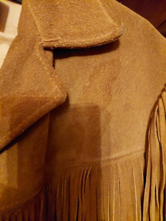 Fransenjacke Mit Perlen Herren Western Cowboy Jacke Aus Echtleder – Mit Fransen Und Perlen, Native American Stil – In Größen XS Bis 5XL Cowboy Fransenjacke Mit Perlen Native American Style