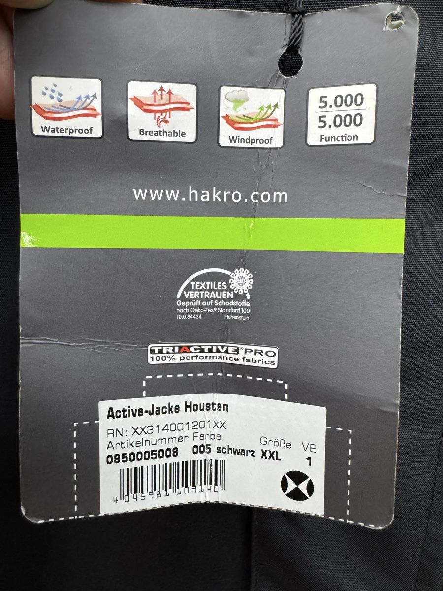 Giacche: Hakro Active Jacke, Schwarz, Grösse XXL - Top! – Nuovo e nell'imballaggio originale da Altdorf UR venduto da Lilelo82 5