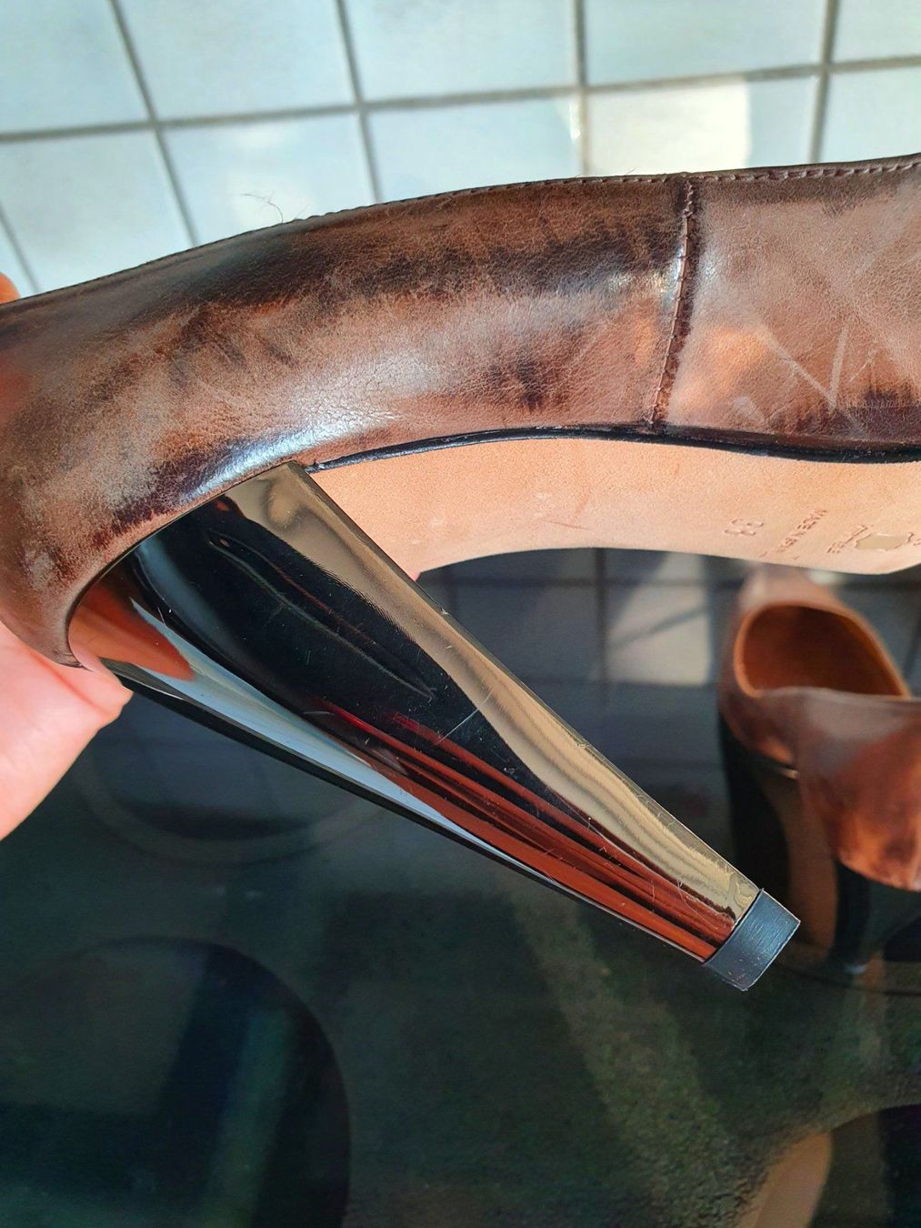 Scarpe da donna: Braune Pumps Grösse 38 Versand oder Abholung – Nuovo e nell'imballaggio originale da Beinwil (Freiamt) venduto da LordS.09 2