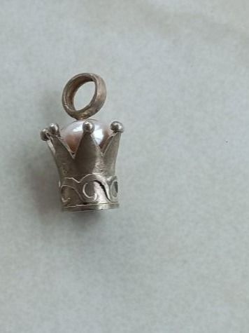 Ciondoli: Silber Krone Anhänger mit Perle – Nuovo e nell'imballaggio originale da Winistorf venduto da acreativ 2