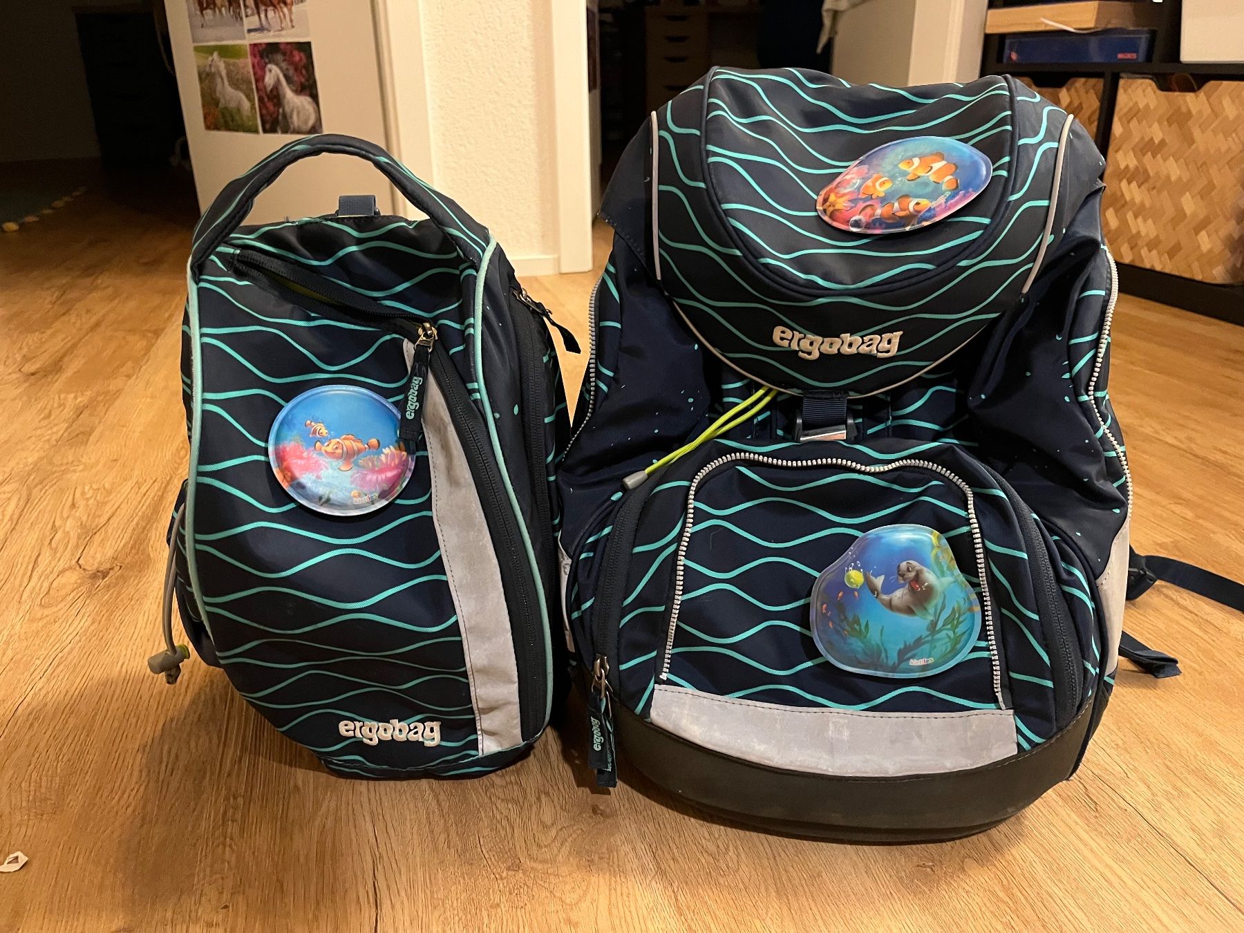 Ergobag Sacs à dos: Ergobag Schulrucksack blau – D'occasion à Gipf-Oberfrick par Andrea.N01