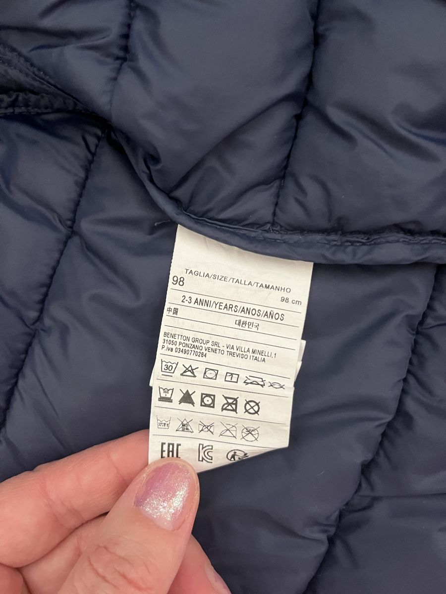 Benetton Giacche & Cappotti: Blaue Uebergangsjacke, Gr. 98, Benetton – Usato da Zürich venduto da jmg_8005 3