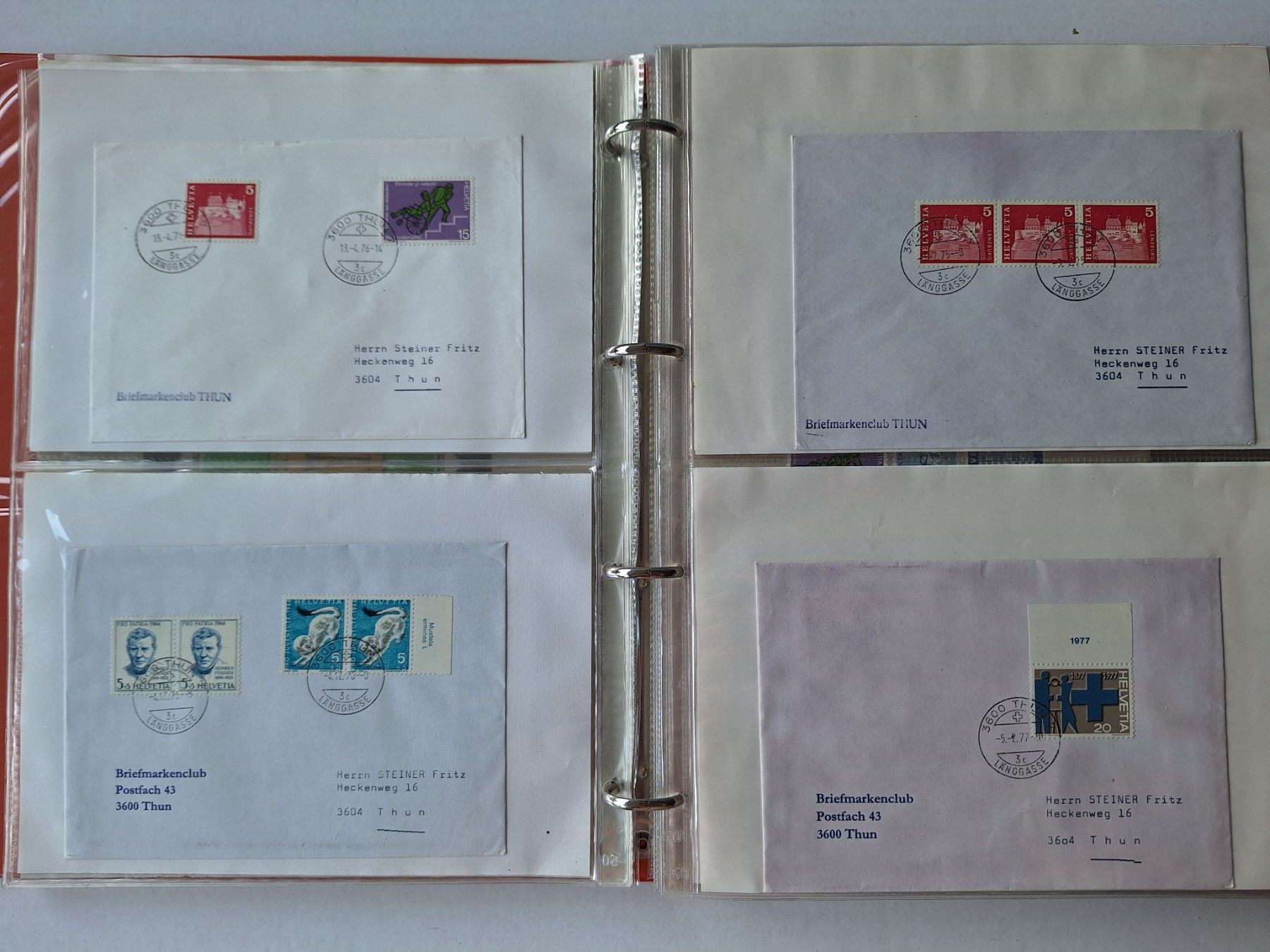 Tutti i francobolli: Briefmarkensammlung, ca, 100 Briefe, viel Thun! – Usato da Zürich venduto da t24_de 1