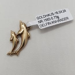 Ciondoli: Echt 9K Gold - Delfin Anhänger – Usato da Luzern venduto da Luzern-Goldhaus 1