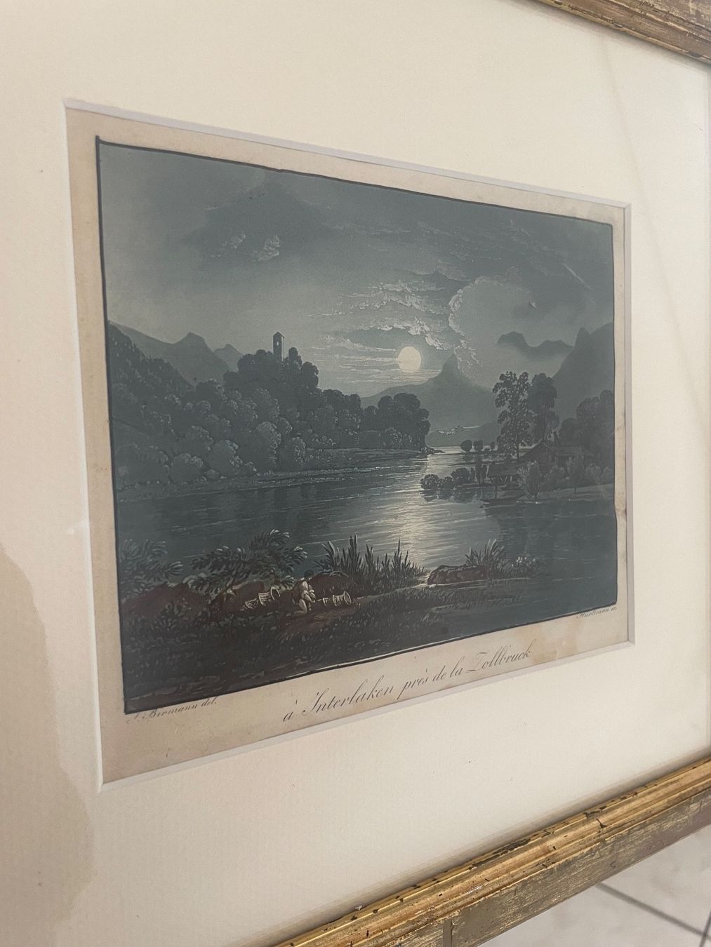 Incisioni: Gravure Ancienne Interlaken Début 1800 Birmann – Usato da Vallamand venduto da Bricbracbroc82 2
