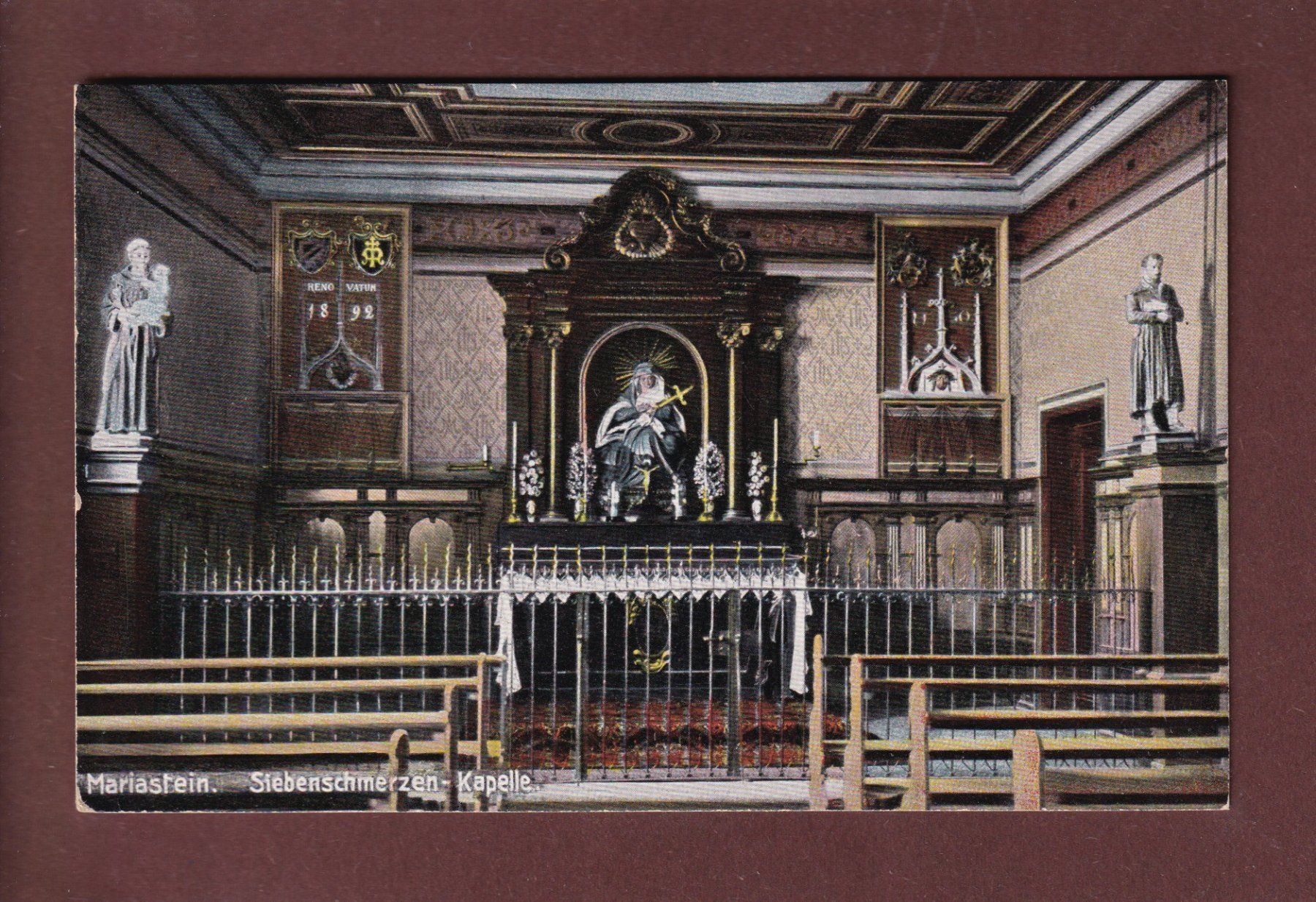 Cartoline postali: MARIASTEIN - Siebenschmerzen-Kapelle – Usato da Pully venduto da nicecards