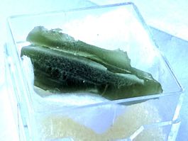 Seltene 10ct Moldavit Tschechisches Meteoritglas
