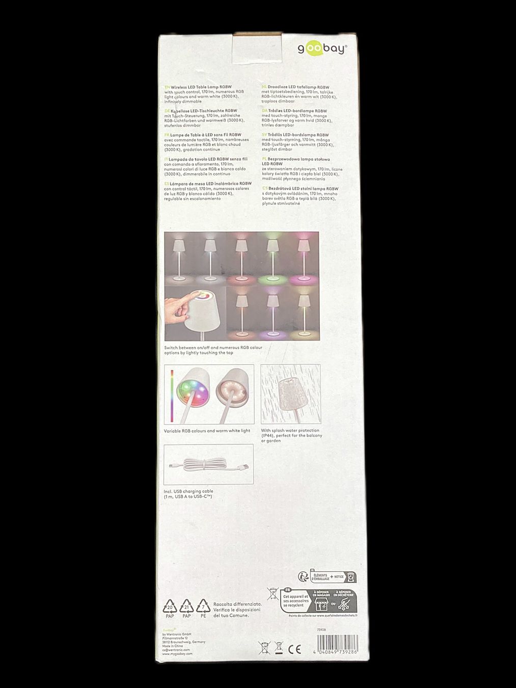 Lampen: GOOBAY | LED-Tischleuchte | Mood Light | Wireless – Neu (gemäss Beschreibung) aus Wittenbach von Restwert_St-Gallen 7