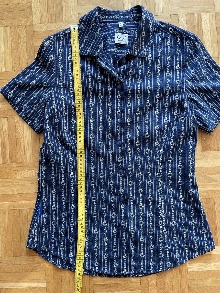 Camicette: Trachtenbluse Jenni blau Grösse 34 – Usato da Zürich venduto da 01pippa 4