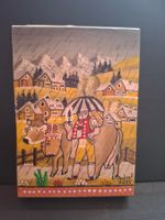 Sommer Mini Bild Kuhe Senn Haus Im Regen *46