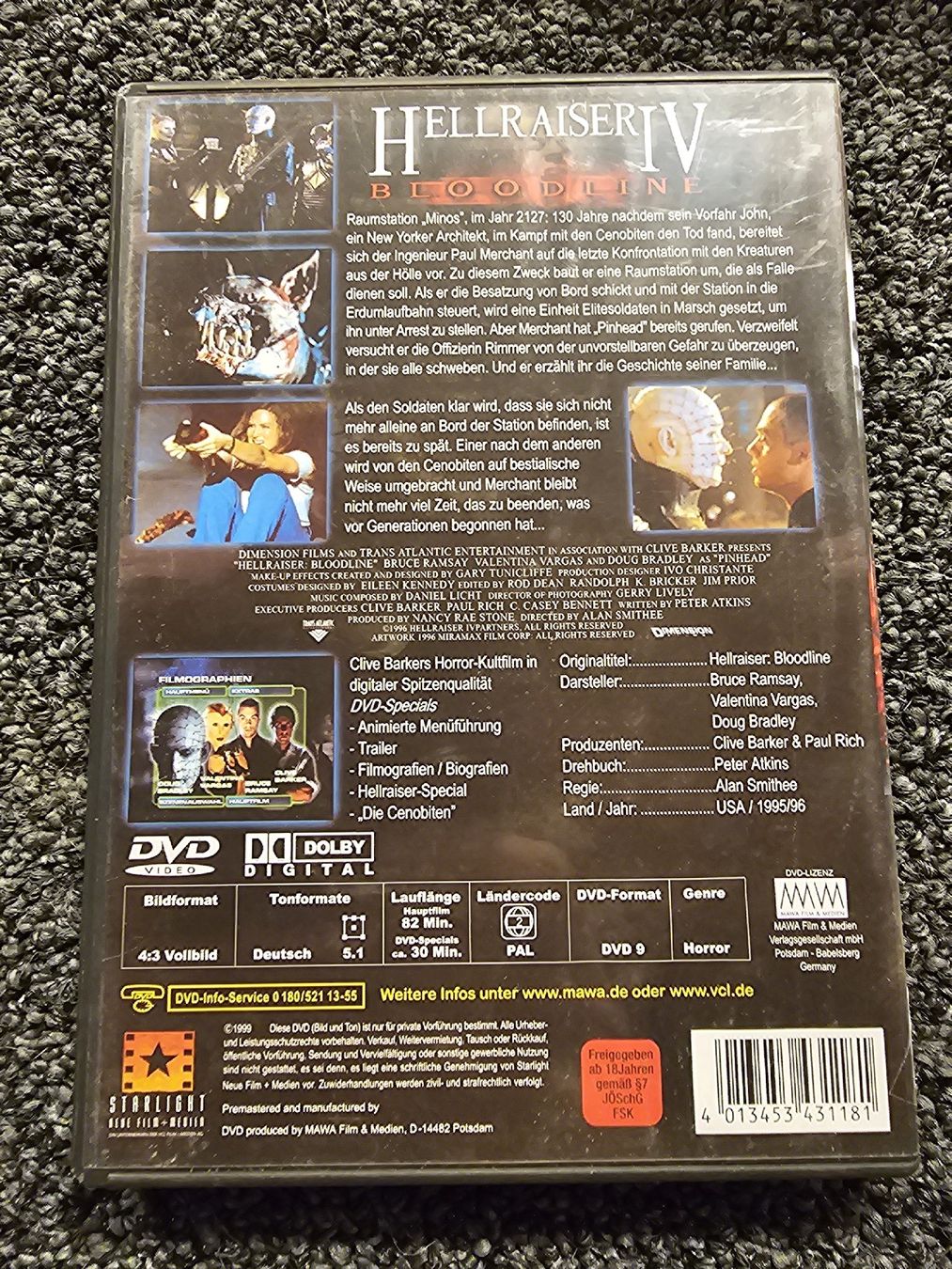 Tutti i DVDs: Hellraiser IV Bloodline DVD (18893) – Usato da Ruswil venduto da jan_bxl5 1