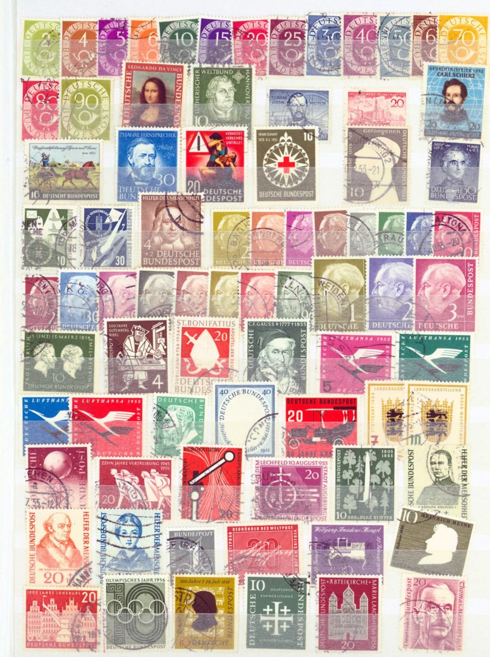 Alle Briefmarken: BRD SUPER  SLG. 8 Seiten ab Posthorn bis 1972 (AX594) – Gebraucht aus Seuzach von Philahits 7