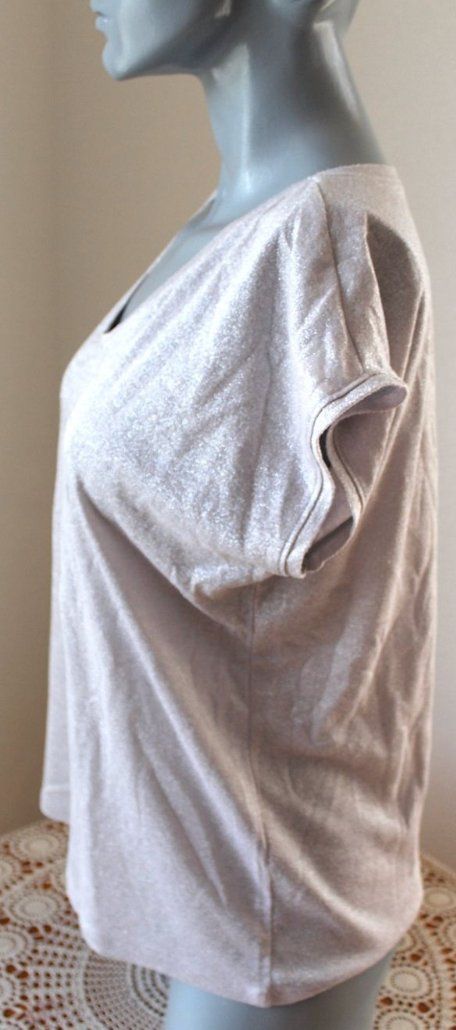 T-shirt: Oberteil mit Glizer, verm. M/L – Usato da Locarno venduto da madame-tus-sauds 2
