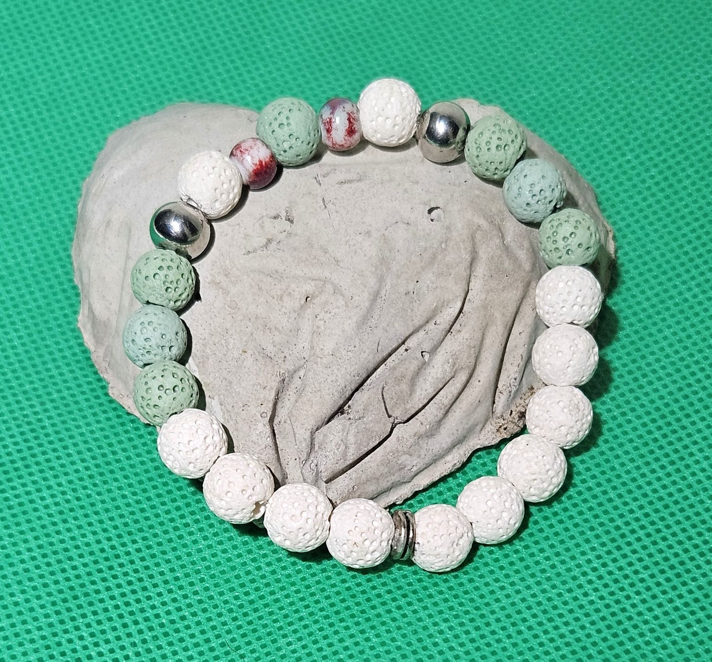 Bracciali & Braccialetti: Lavastein-Mix Armk. - Spendenaktion – Nuovo (secondo la descrizione) da Unterkulm venduto da Nachtigall 2