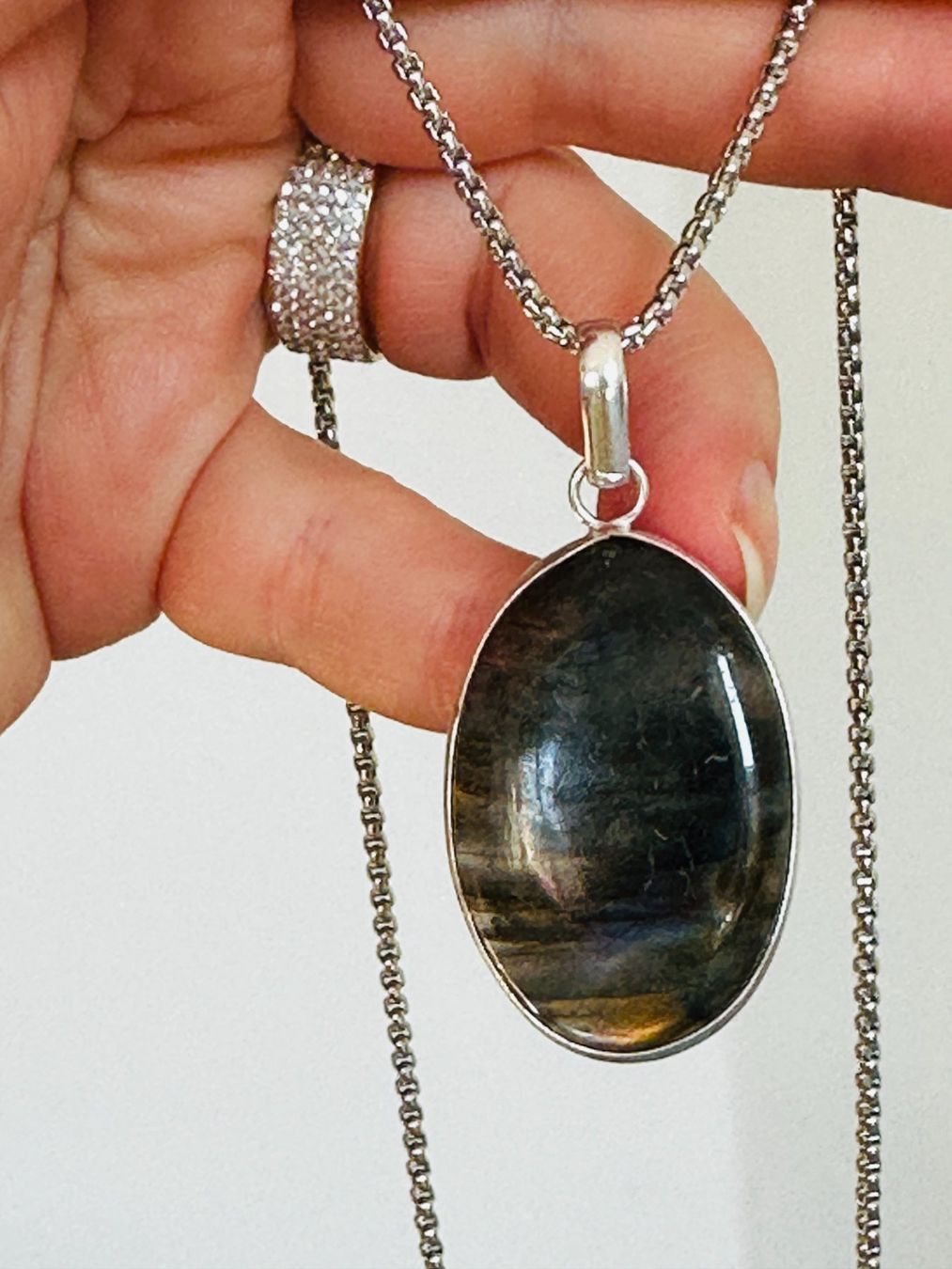 Catenine: Labradorite necklace – Nuovo e nell'imballaggio originale da Genève venduto da AGBERG 4