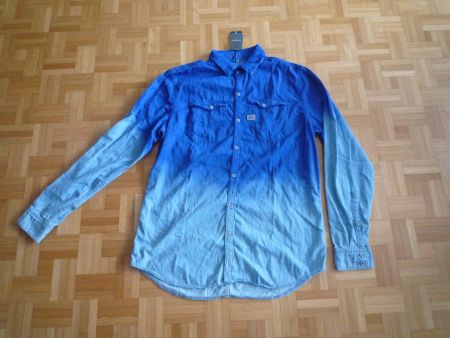 G-Star Herren Hemd/langarm/Hemd Shirts/Cromart/blau/Gr. XXL