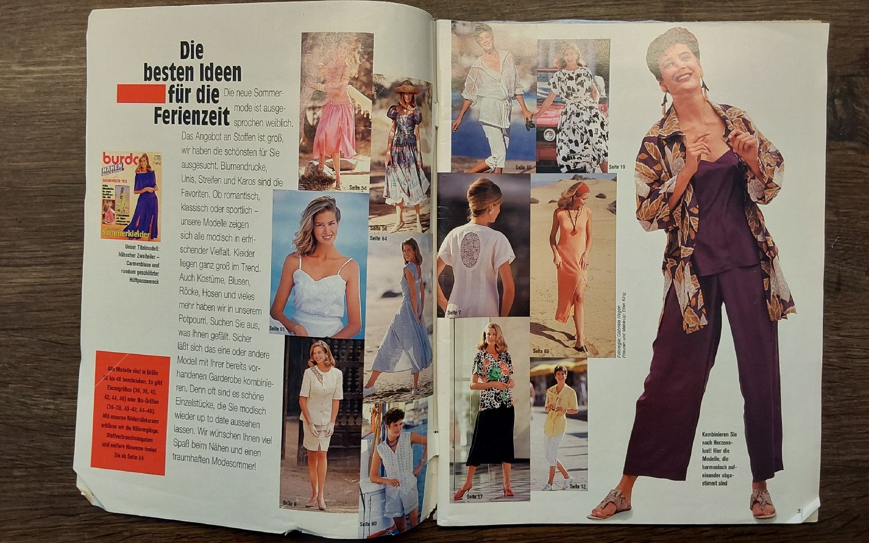 Schnittmuster: Burda Nähzeitschrift 1993 – Neu (gemäss Beschreibung) aus Köniz von scopello12 1