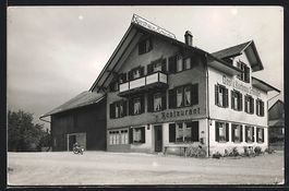 AK Bauma, Gasthaus Schindler, 1957