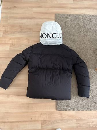 Doudoune Moncler  Bicolore Noir/Blanc