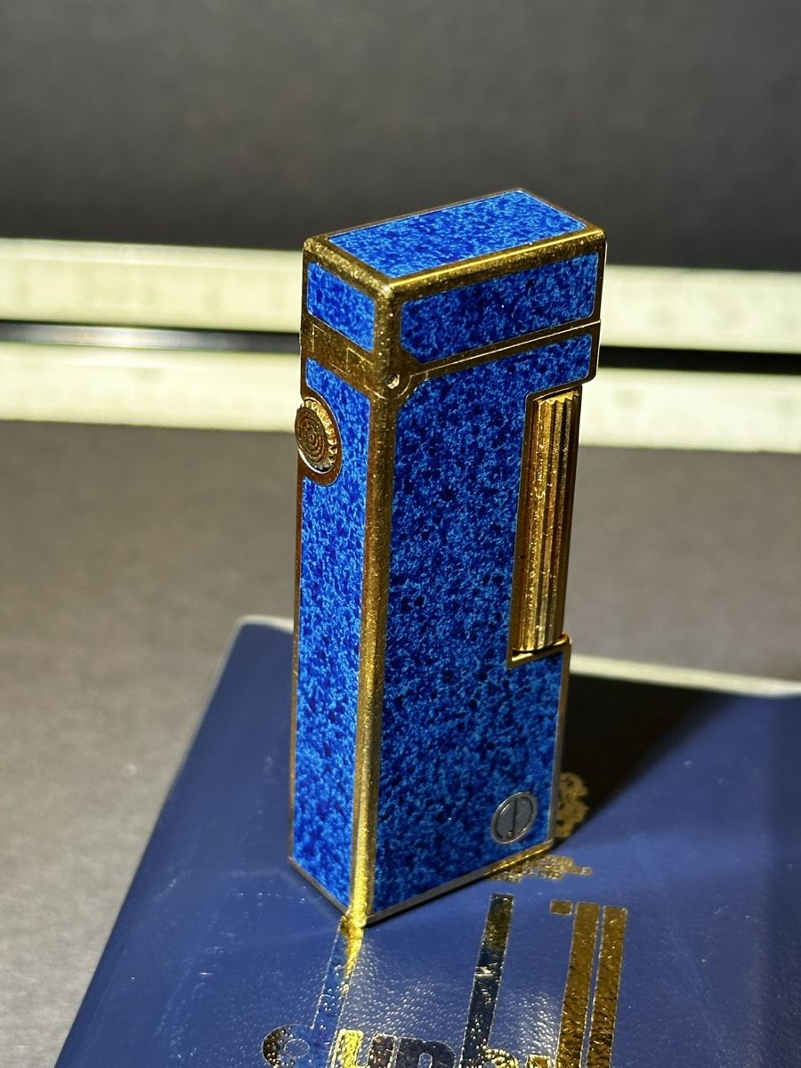 Dunhill Briquets: Dunhill Rollagas Lighter Lapis Lazuli Box – D'occasion à Zürich par RatsTreasure 9