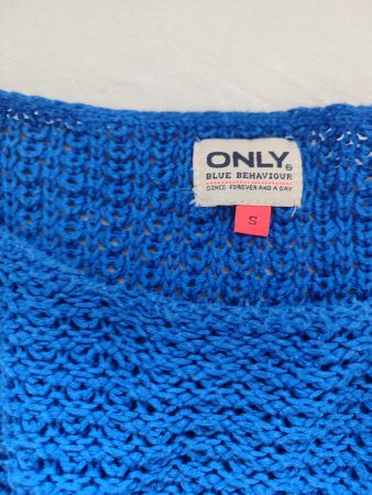 ONLY Damen Pullover Gr. S – Blau, leicht
