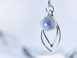 SALE! Silberanhänger mit Mondstein, einmaliges Design
