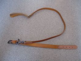 ROBUSTE LEDERLEINE UND HALSBAND 55CM NEU