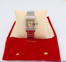Cartier Santos Galbée 187901 Men's Quartz Champagne Dial