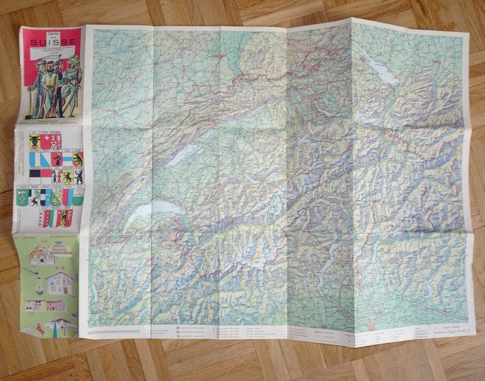 Landkarten & Atlanten: Carte de la Suisse - Edition spéciale – Gebraucht aus Châtelaine von Gio54321 1