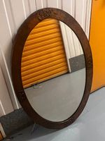 Grand miroir d'époque ovale Circa 1900