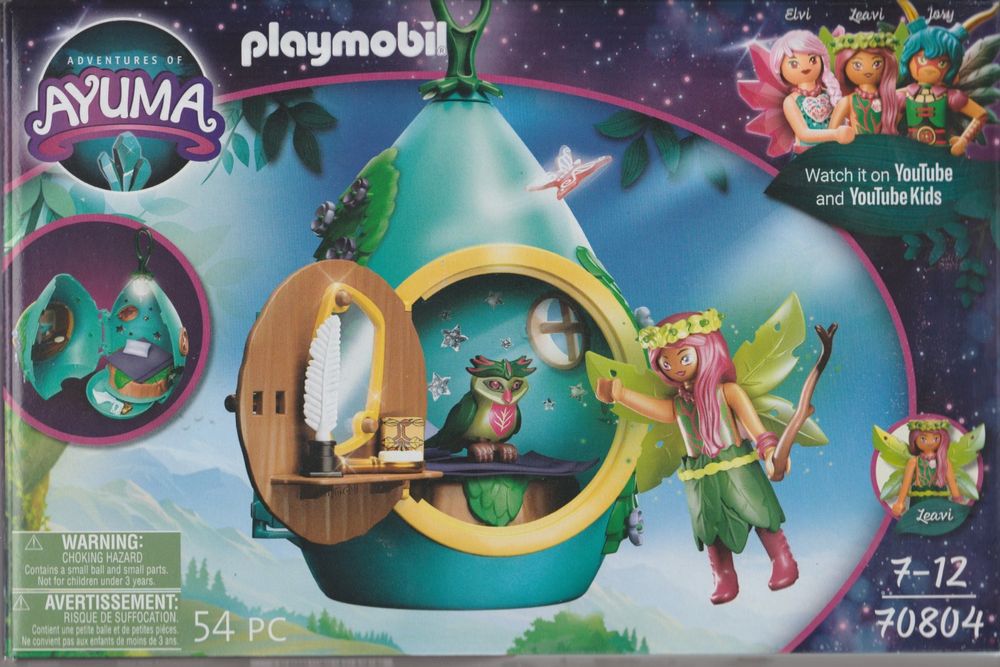 PLAYMOBIL Adventures Of Ayuma 70804 - Casa Goccia Delle Fate Con Forest Fairy E Gufo, Set Da 54 Pezzi Per Bambine E Bambini Dai 7 Anni - 6