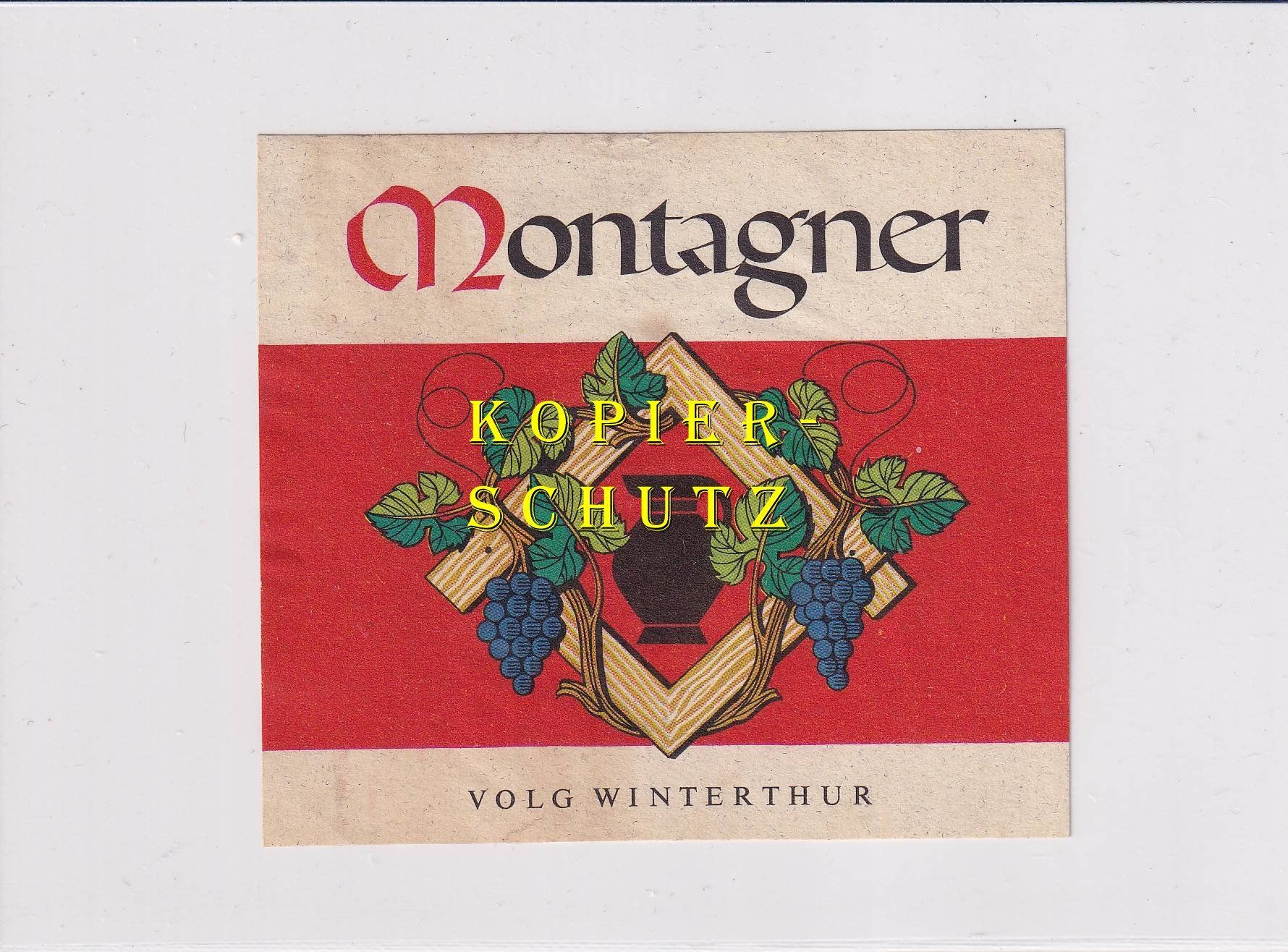 Papiere: Etikette - Montagner /bd – Gebraucht aus Hombrechtikon von Rudolf07