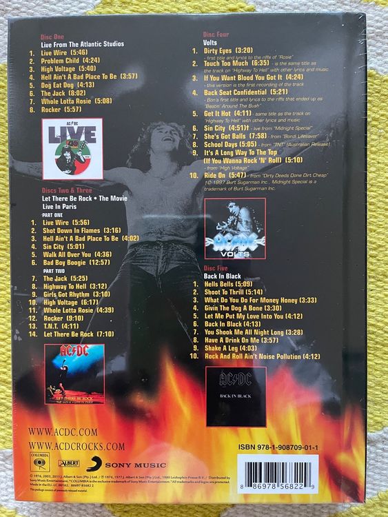 AC DC-BOX SET (NEU) 5CD BOX BONFIRE | Kaufen auf Ricardo