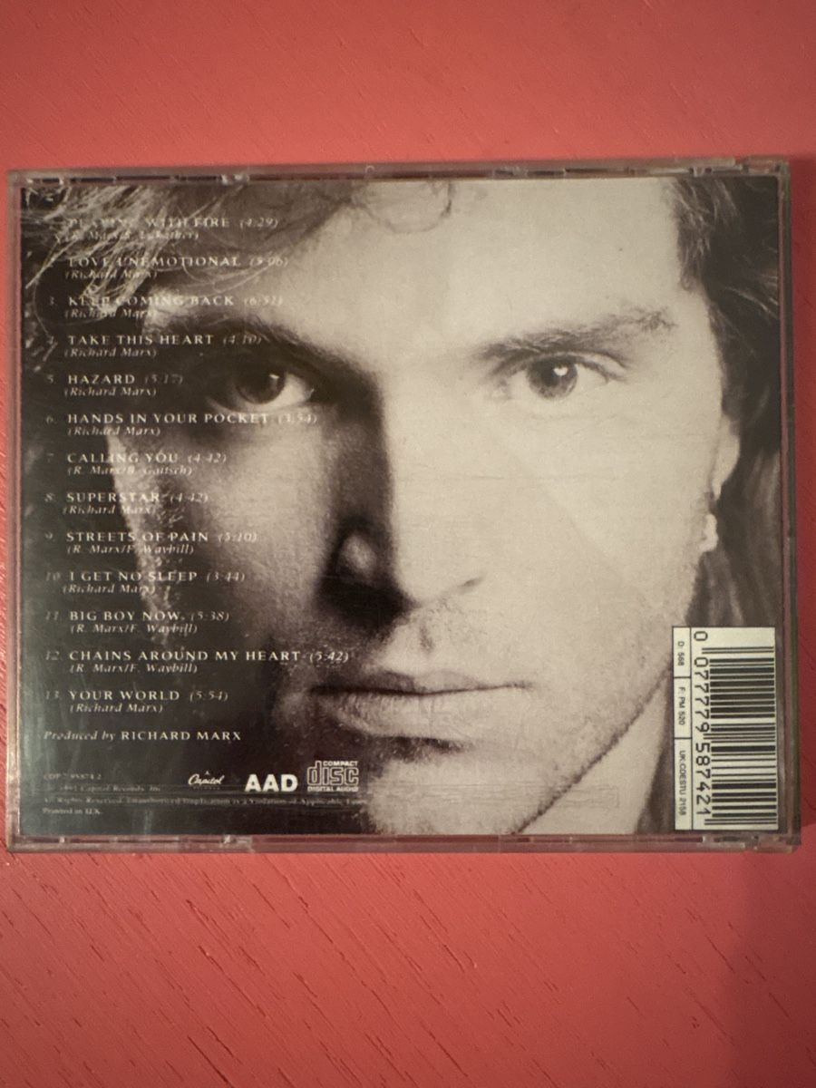 CD: Richard Marx - Rush Street – Usato da Lützelflüh-Goldbach venduto da Deiv4 1