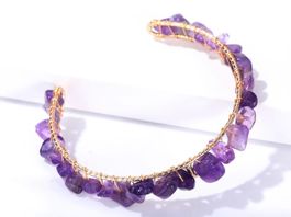 Armband mit Natursteine (Amethyst)