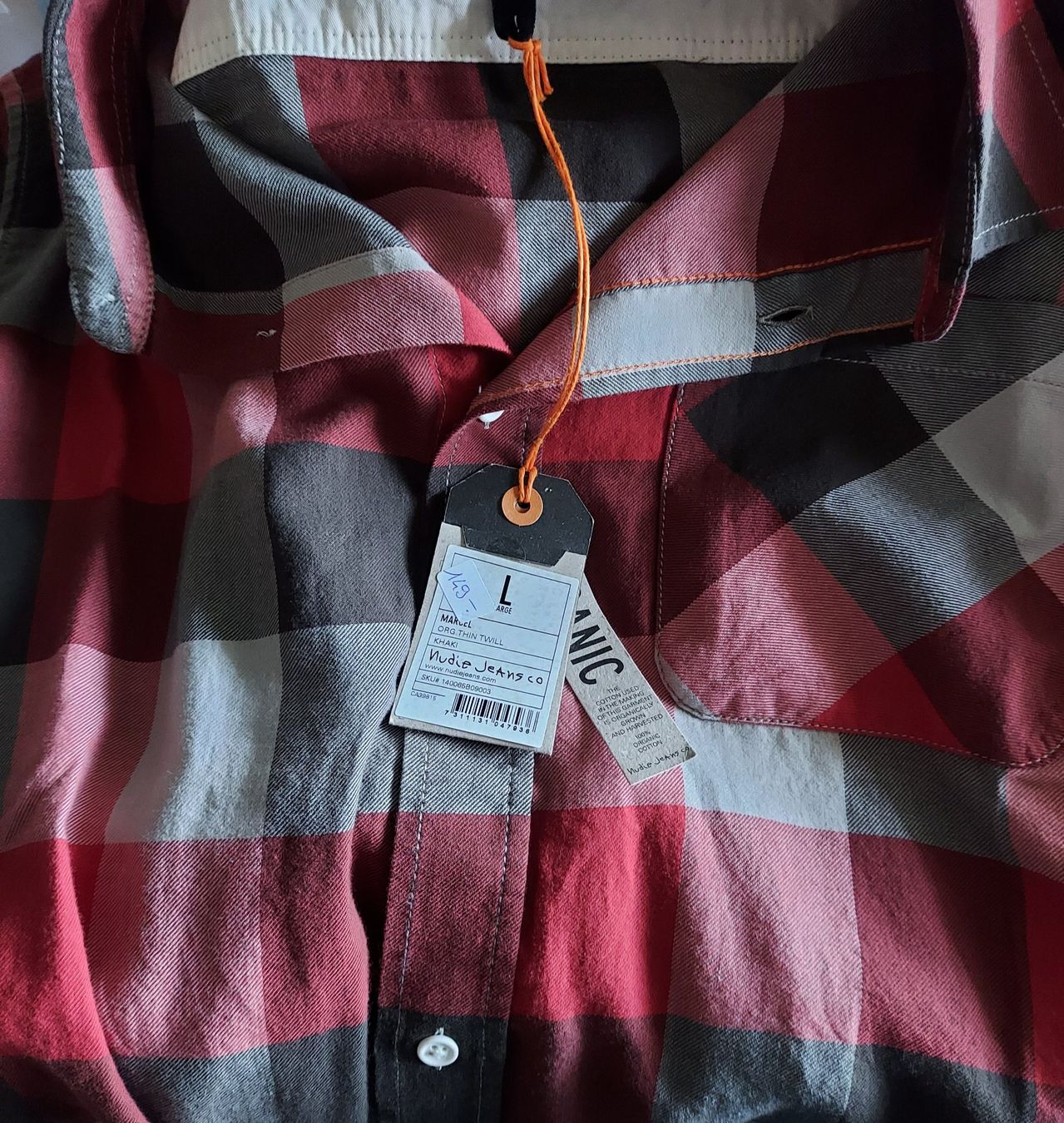Nudie Camicie: Neues Nudie Herren Hemd Grösse L – Nuovo e nell'imballaggio originale da Basel venduto da Mazzo84 3