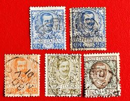 ITALIEN ITALIA REGNO RE VITTORIO EMANUELLE III 1901 LOT GEST