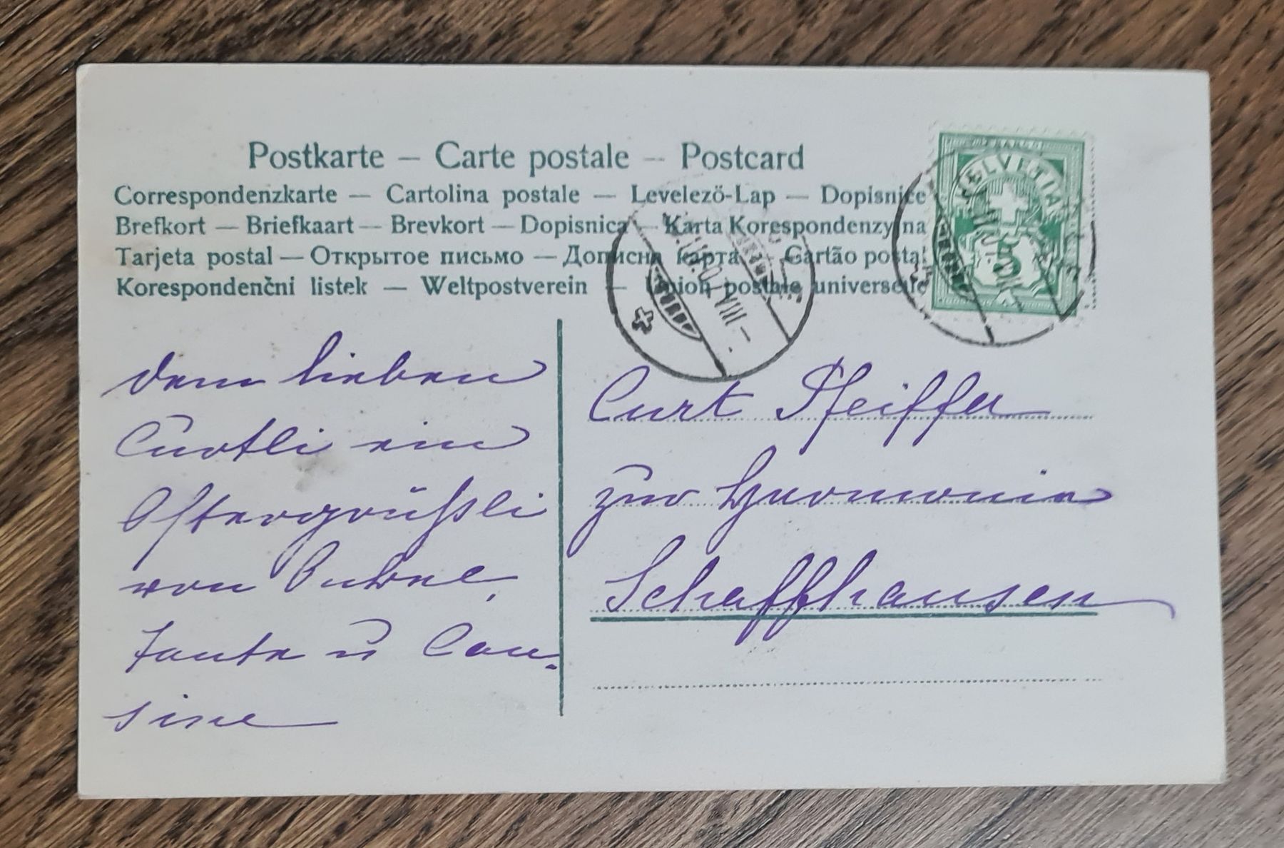 Ansichtskarten: Kinder beim Spielen 1907 – Gebraucht aus Ebikon von Donar50 1