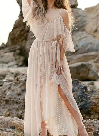 Kleid beige Gr. XL