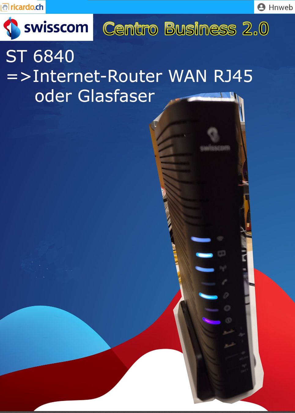 Swisscom Modems & Router: Centro Business Router 2.0 (42) – Gebraucht aus Kaisten von Hnweb 1