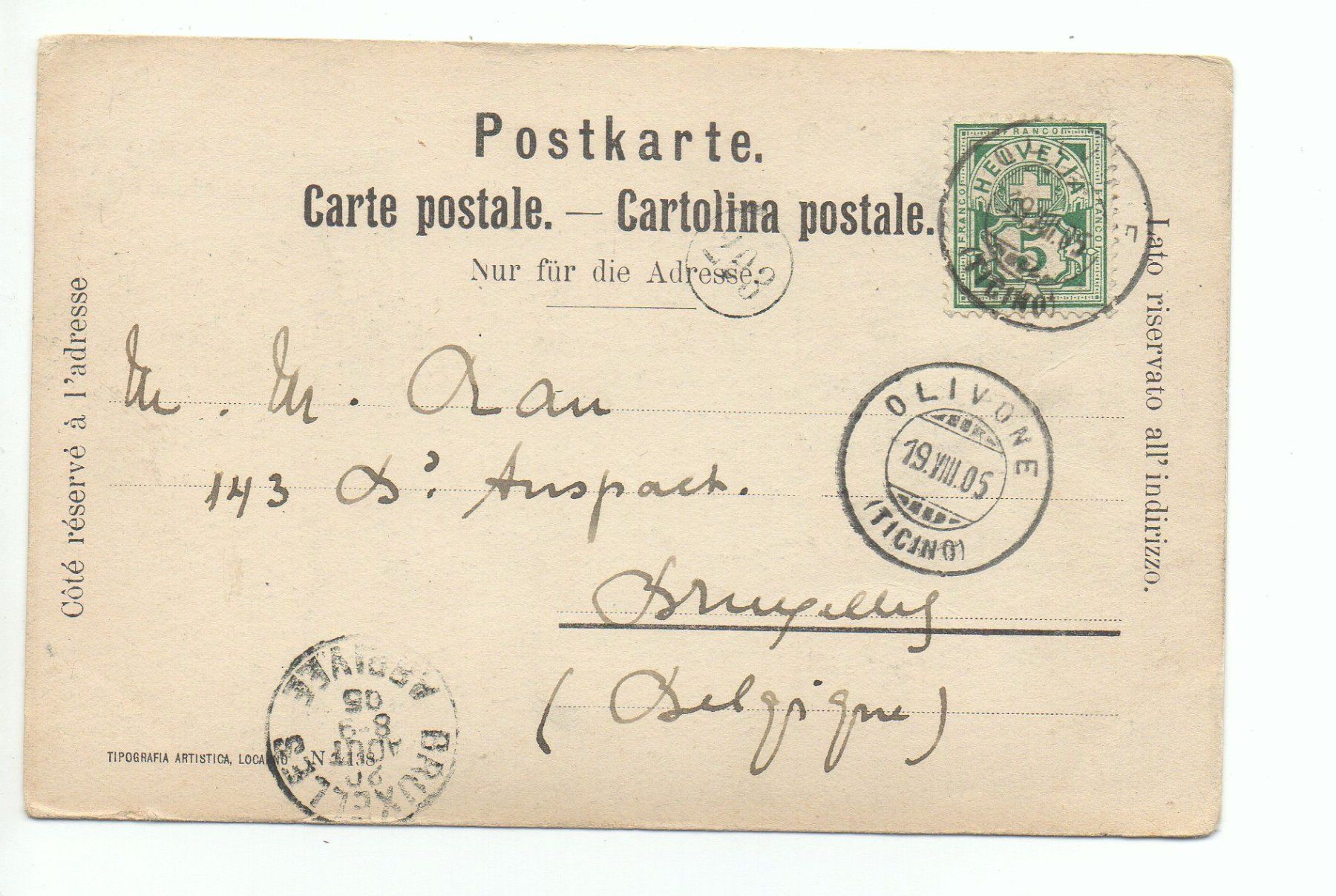 Cartes postales: OLIVONE – D'occasion à Jona par philajona 1
