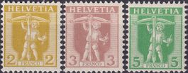 1907 Nr.101-103 (Tellknabe im Rahmen) postfrisch **, K:30.-
