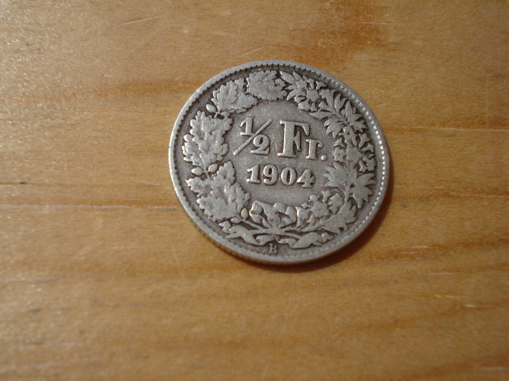 Alle Münzen: (D2) 1/2 Franken 1904 – Gebraucht aus Erlach von Net-Coins