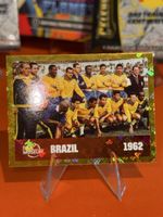 Sammelkarte Fussball Brasilien 1962 FIFA Museum Gold