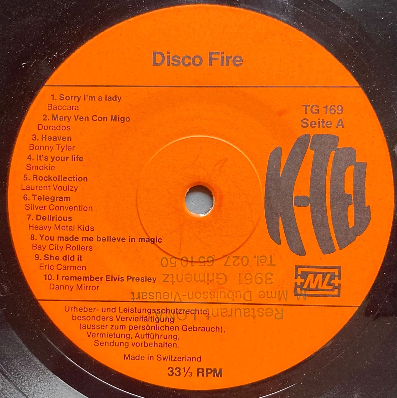 Dischi in vinile: DIVERS ARTISTES / SMOKIE / DONNA SUMMER - DISCO FIRE – Usato da Poliez-Pittet venduto da Newtown-Records 2