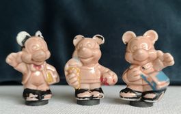 Vintage 3 Minnie- Mickey Mouse Figuren Porzellan 50ger Jahre