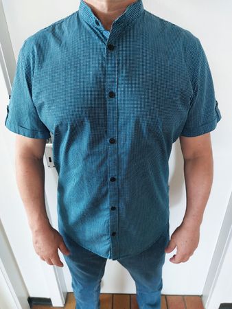 Sommer Hemd Herren Kurzarm Baumwolle Grösse M Top Zustand