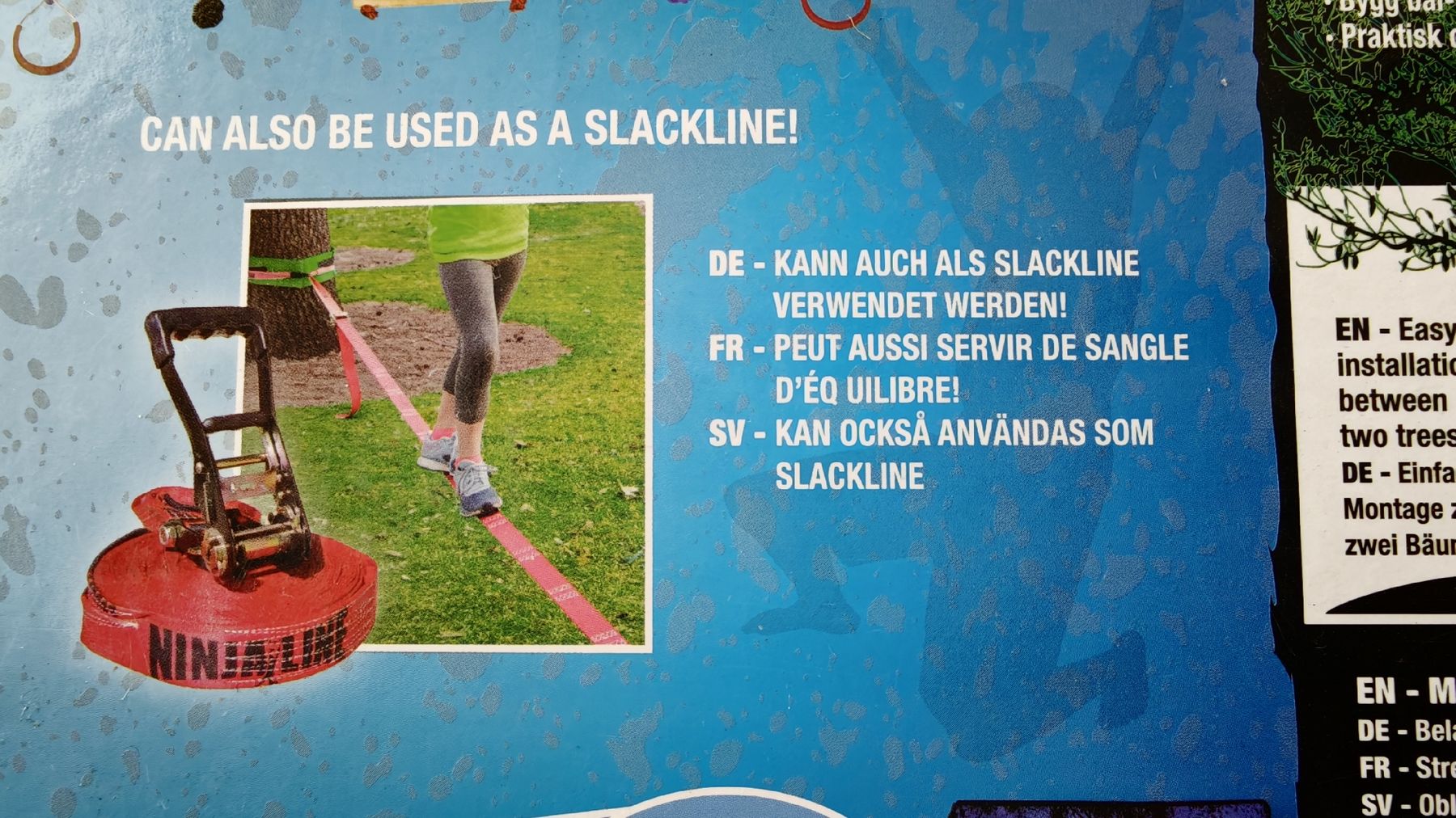 Slackline: Slackline  Ninja Warrior Kletterparcours – D'occasion à Brunnen par Knoblispeck 5